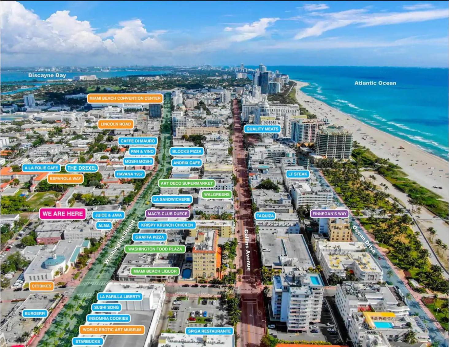 2 Bedroom Apartment 3 Minute Walk To South Beach & Ocean Drive Miami Beach Esterno foto
